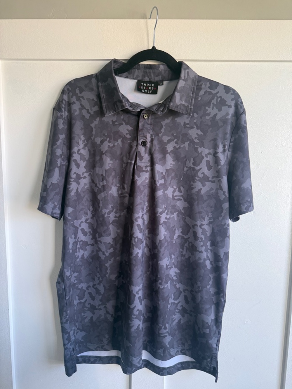 Men's Gray Camo Performance Polo
